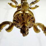 3-light bronze chandelier