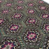 Neutral Oushak Geometric Kilim Rug