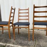 Set of 3 old scandinavian chairs, 60