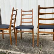Set of 3 old scandinavian chairs, 60