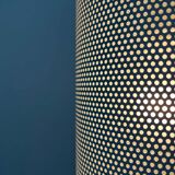 Minimalist perforated metal pendant lamp by Orno, Finland.