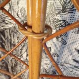 Vintage 4-panel rattan screen