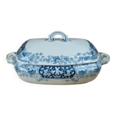 Old vegetable dish KG Lunéville model Marceau blue decoration