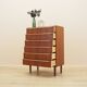 Danish teak tallboy chest of drawers from the 1960s