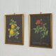 Pair of flower engravings