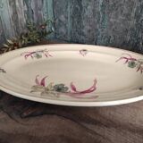 Vintage French oval serving dish by Moulin des Loups