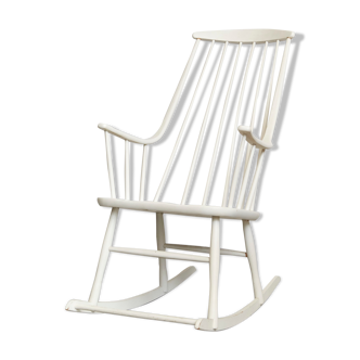 Rocking-chair Grandessa vintage par Lena Larssen pour Nesto