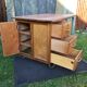 Vintage modernist schoolmaster desk