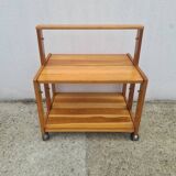 Brutalist Scandinavian Pine Serving Trolley 1960, Sweden