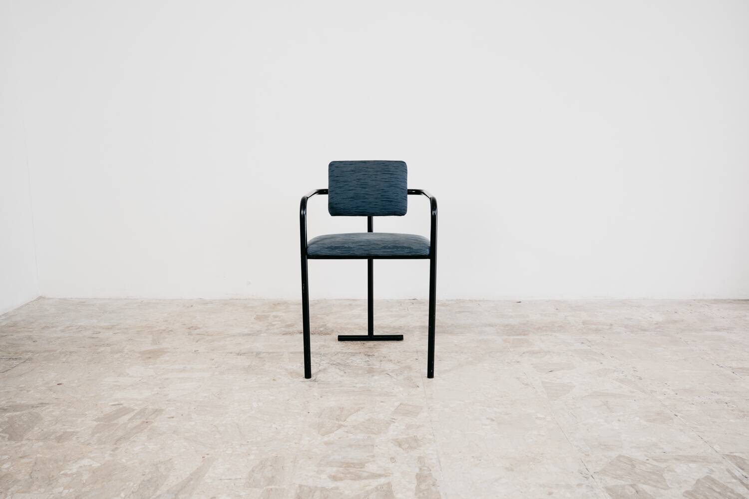 Vintage Minimalist Postmodern Armchair 1980s Modern Design