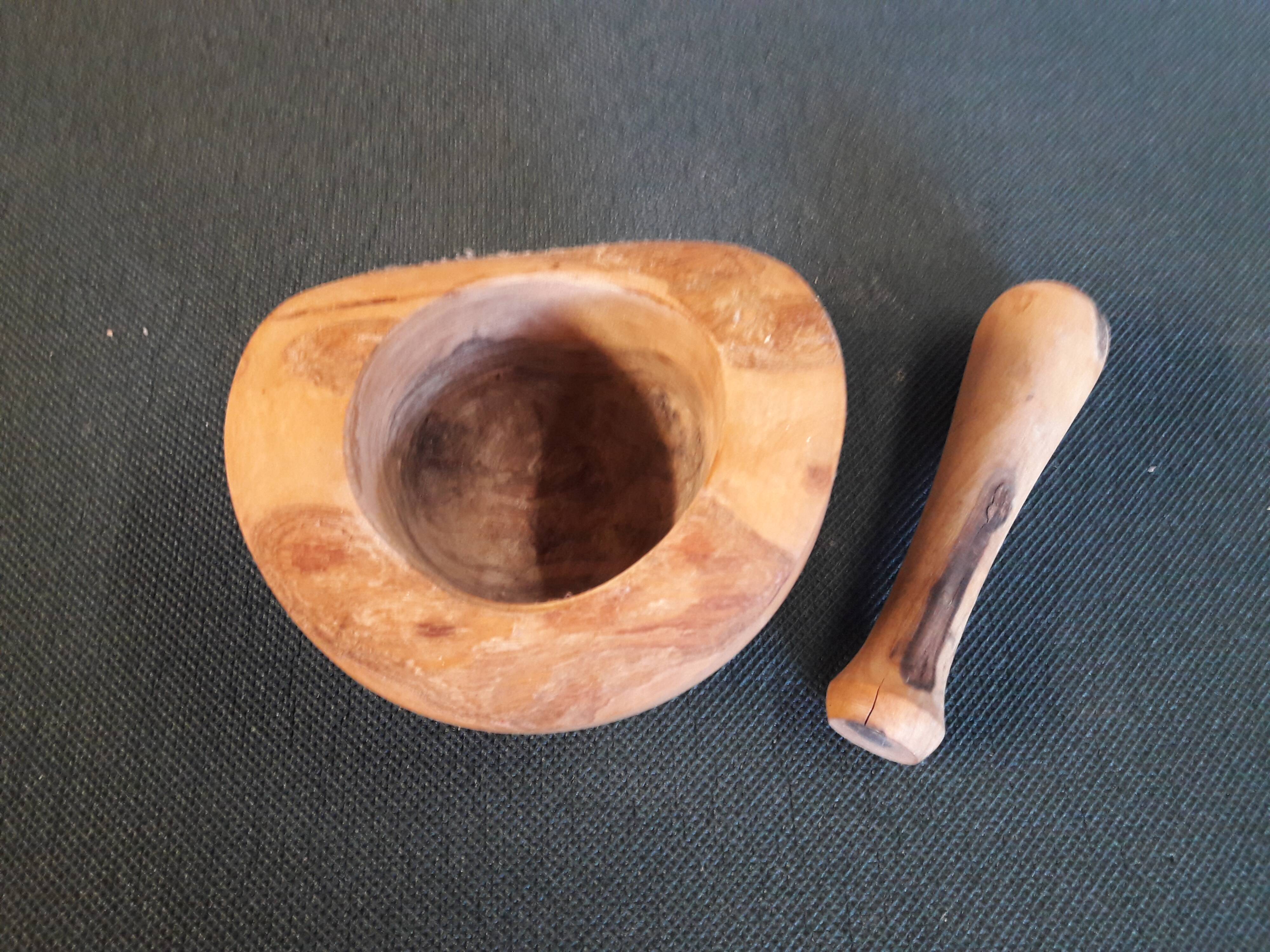Olive wood pestle