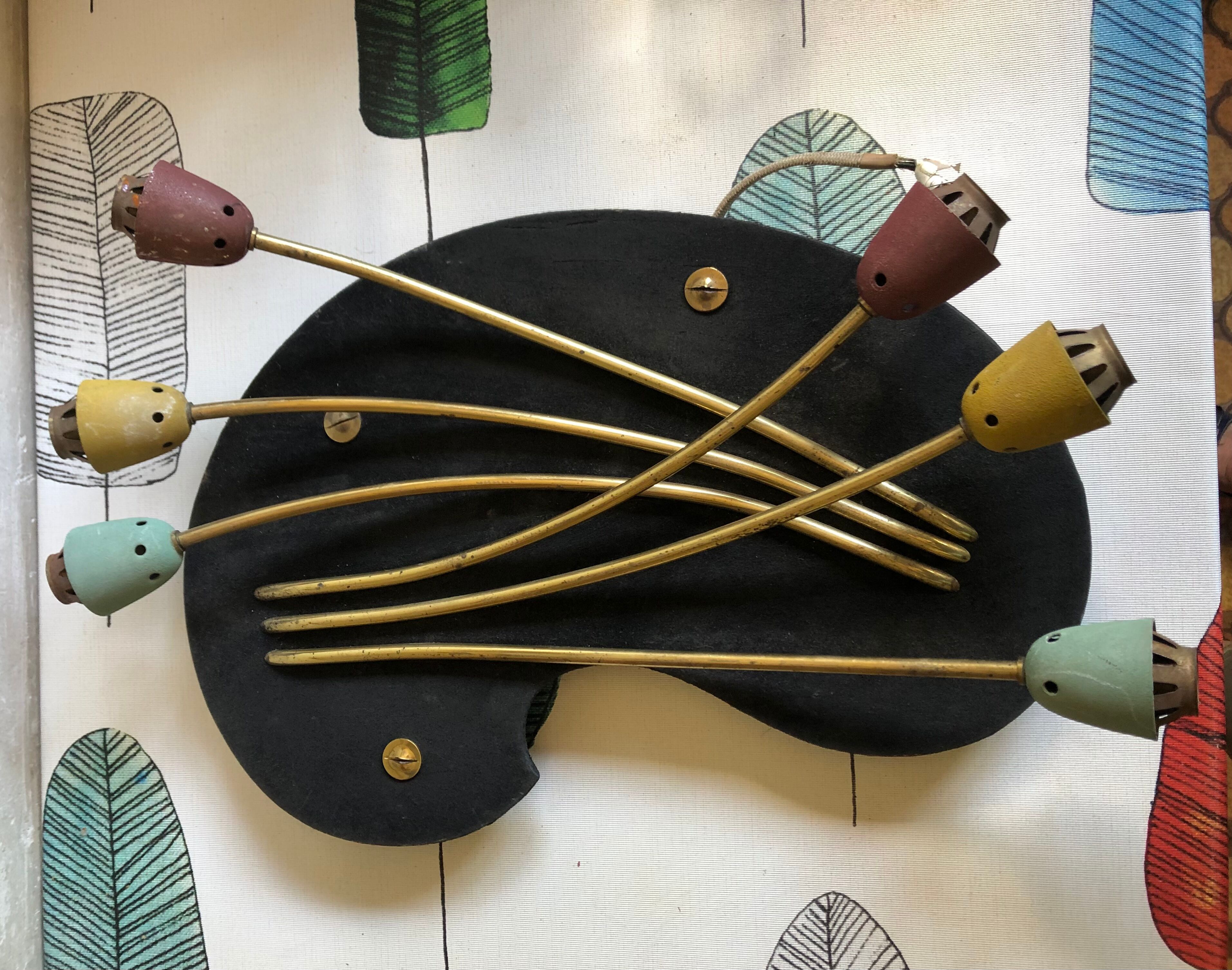 Wall lamp 6 lights 50s