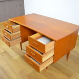 Teak desk scandinavian work 1960