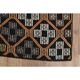 Brown Orange Handmade Vintage Turkish Kilim Area Rug  112x159