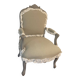 Frilly Regency style bergère armchair