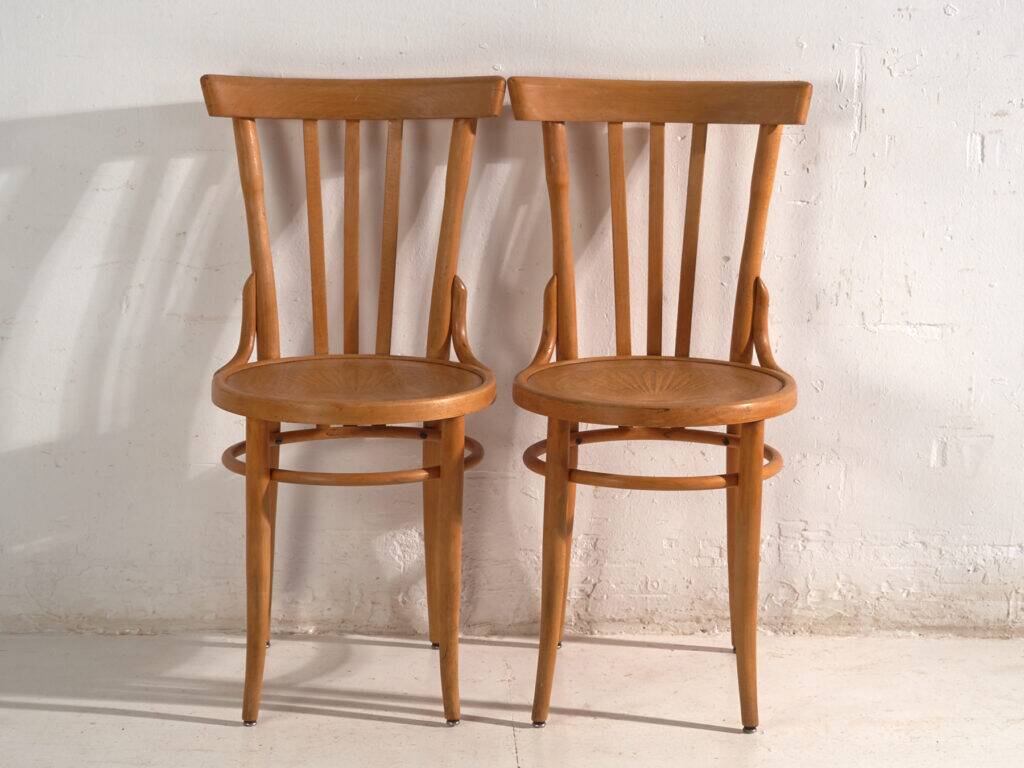 Antique bentwood chairs in Thonet style – Central Europe, circa 1930 #1 – Set of 4 pieces