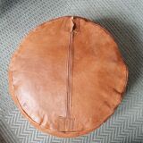 Original moroccan leather pouf