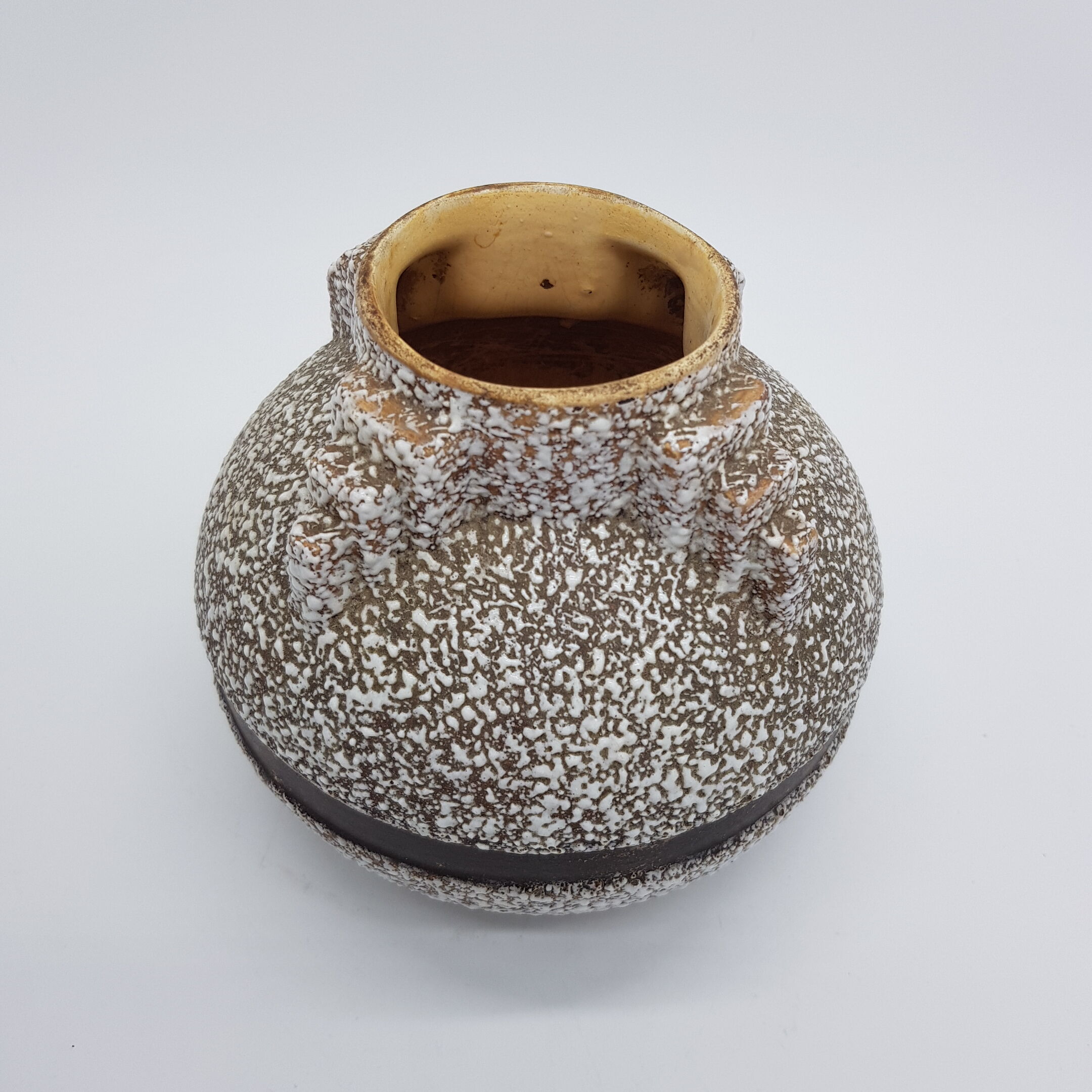 Art Deco style crisp enamel vase