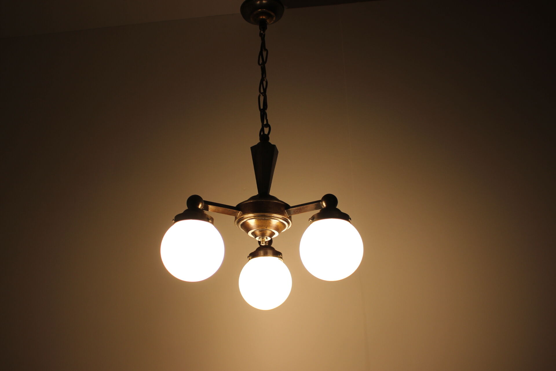 Art Deco chandelier, circa 1920's.