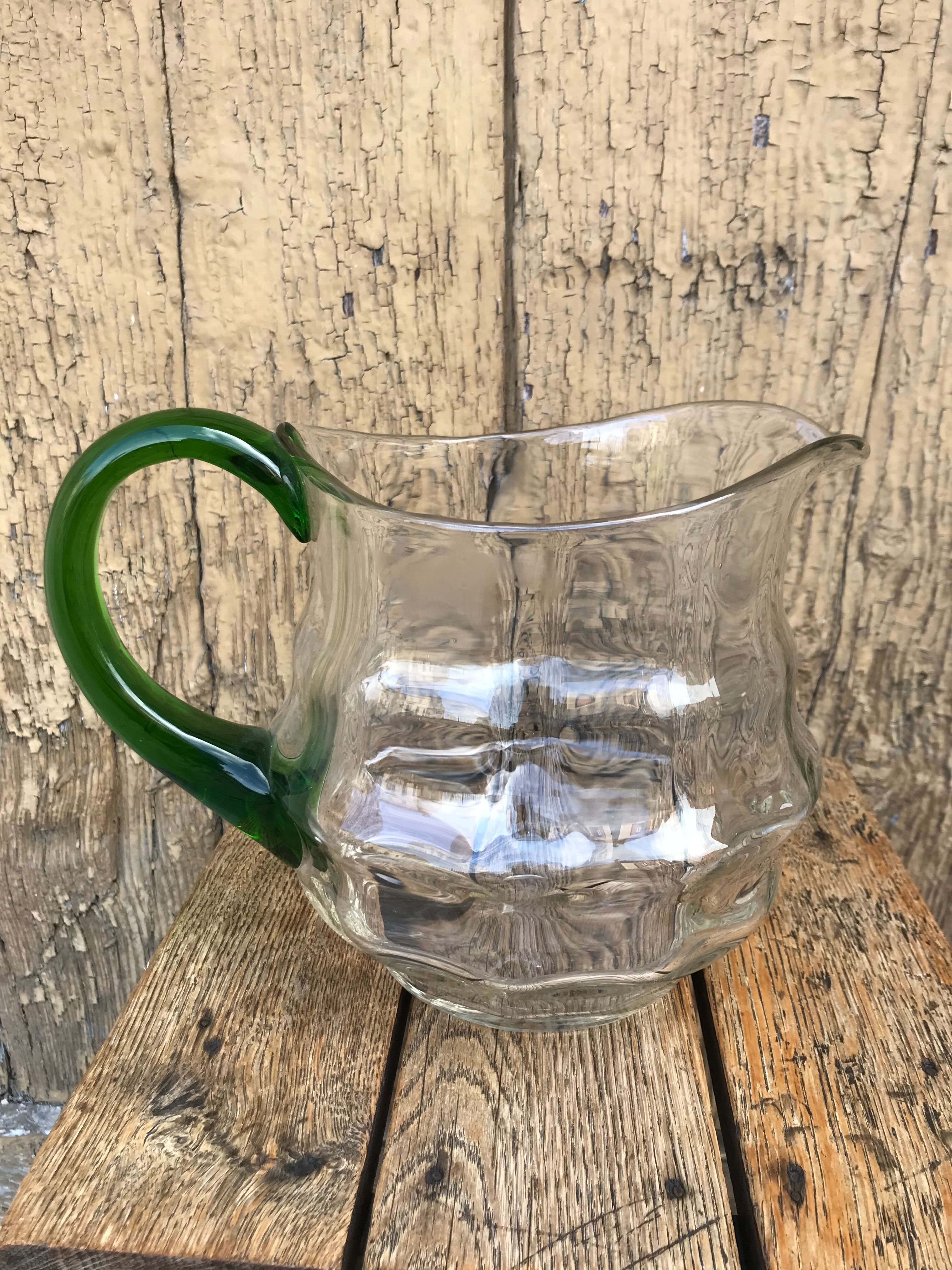 Old glass pitcher
