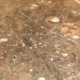 Black stone coffee table foot brass 70s