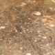 Black stone coffee table foot brass 70s