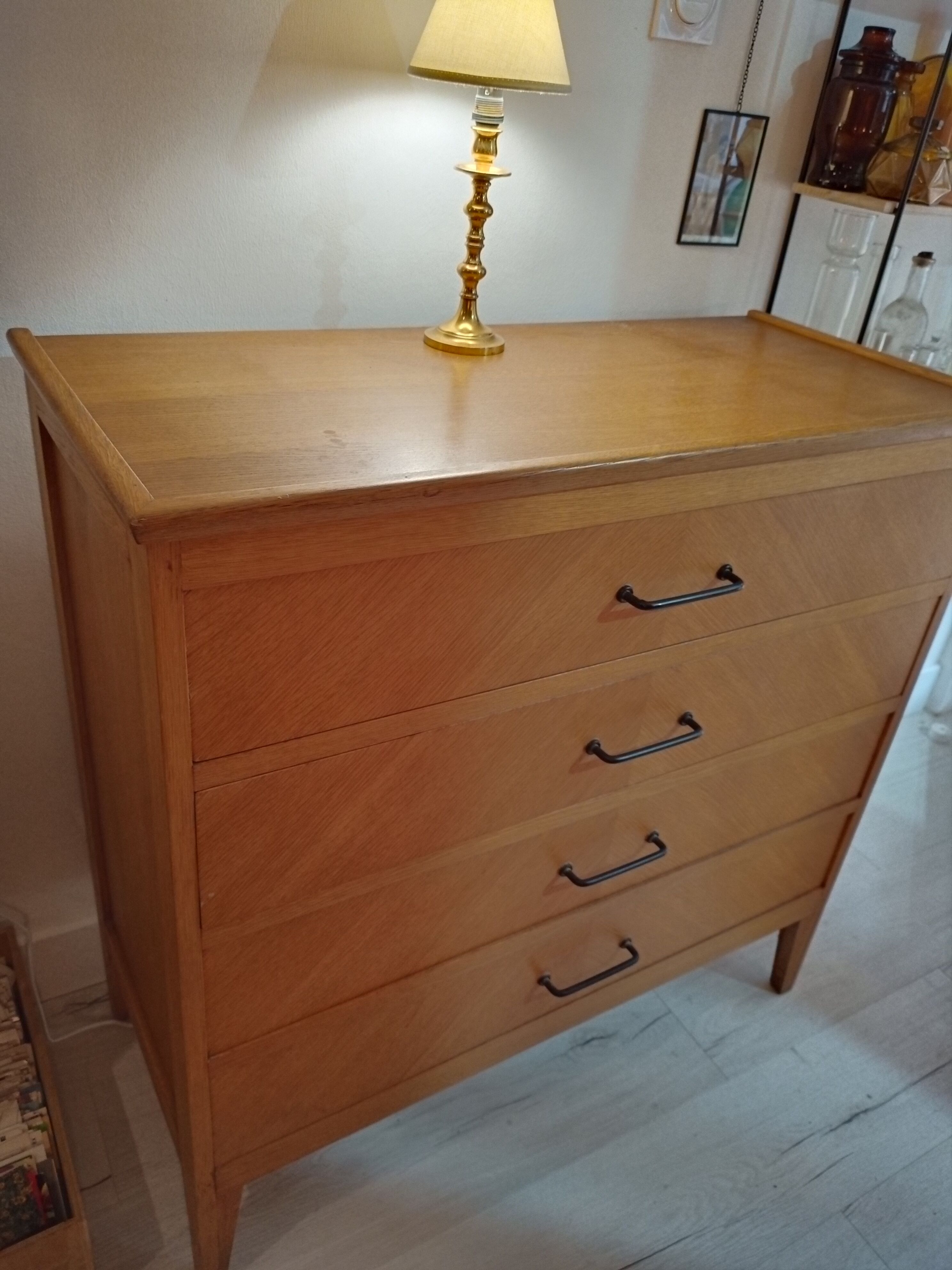 1950s varnished oak dresser
