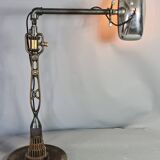 Industrial table or desk lamp, orientable. H.54 cm