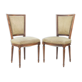 Paire de chaises de style Louis XVI