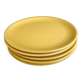 Set de 5 assiettes à dessert jaunes