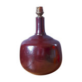 Lampe en céramique émaillée 1960 scandinave violet grès