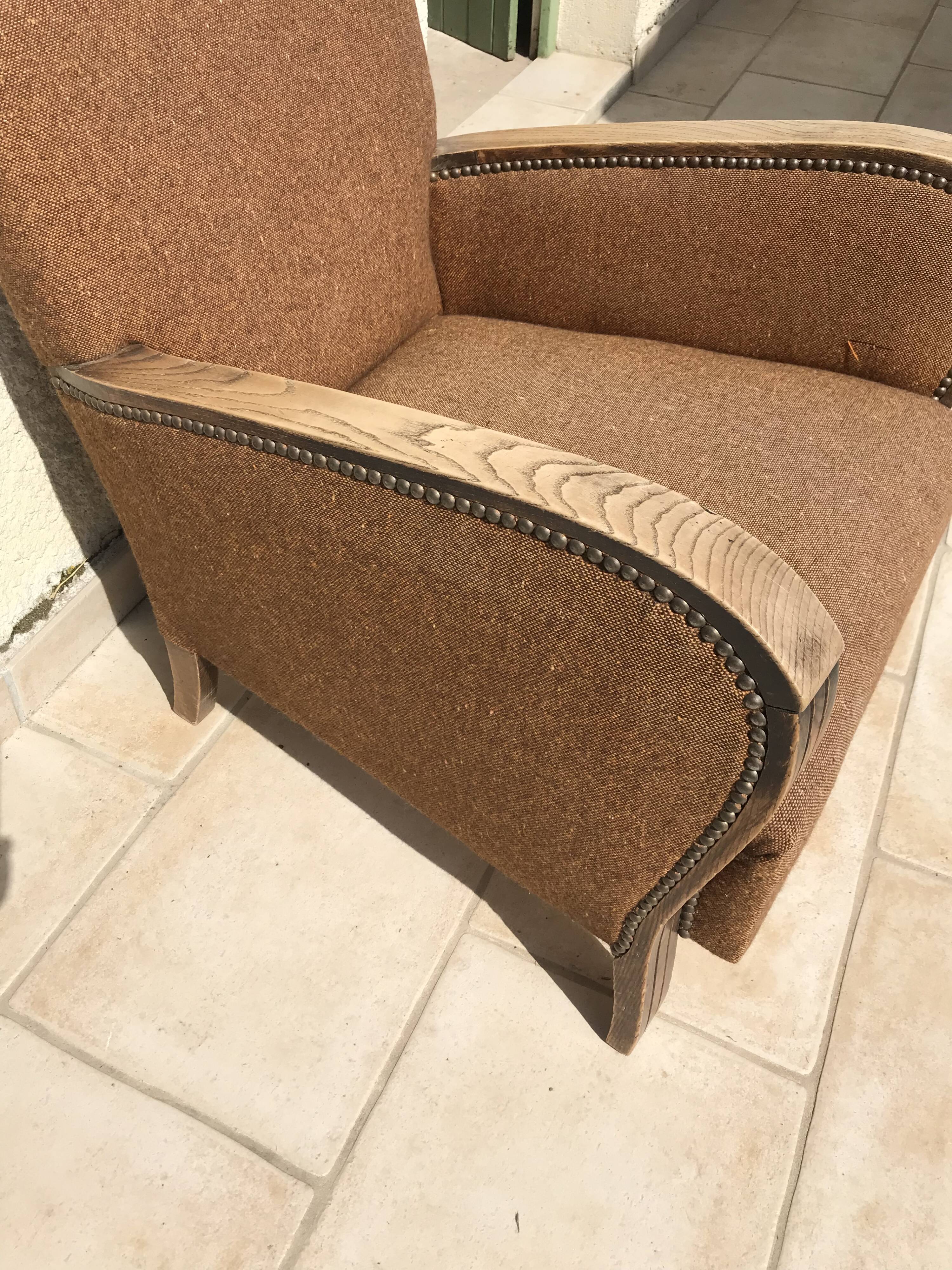 Art deco club armchair