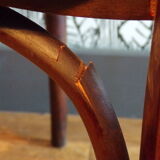 Vintage armchair in curved wood