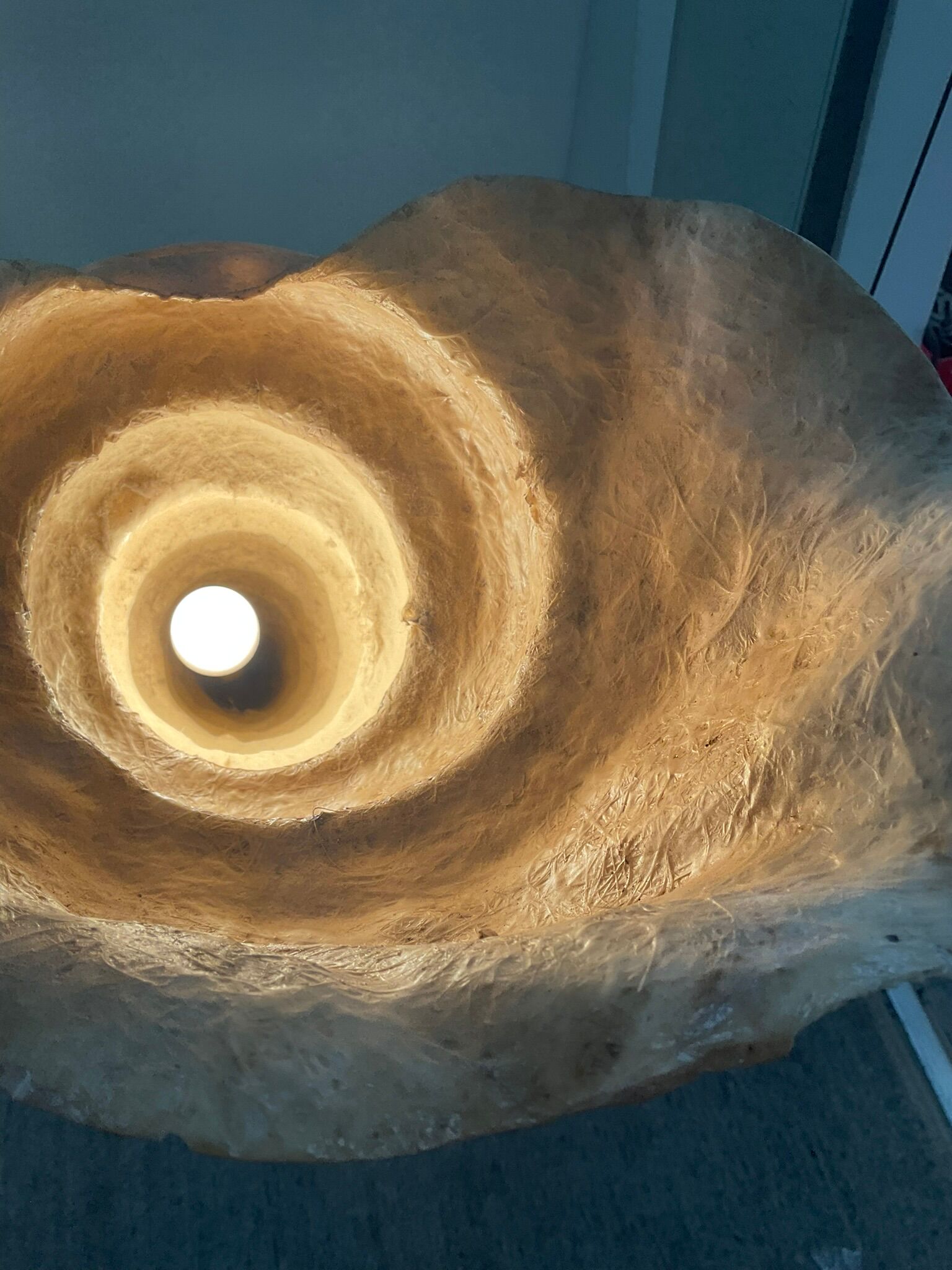 Floor lamp Shell "Ariell" by IIhan Koman 80s