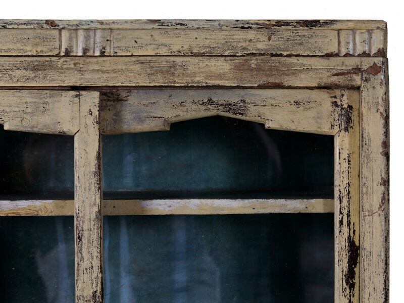 Antique white indian showcase