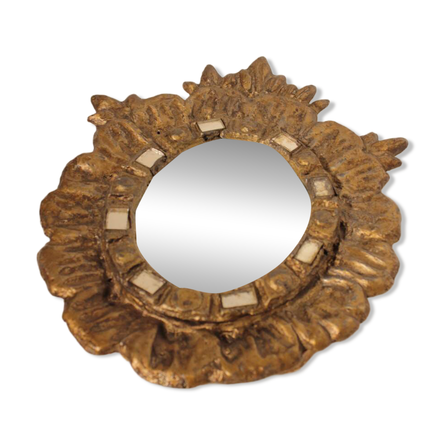 Lead mirror by Irena Jaworska, 1960s