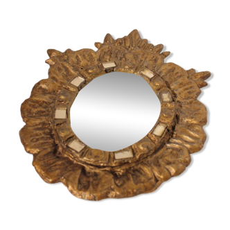 Lead mirror by Irena Jaworska, 1960s