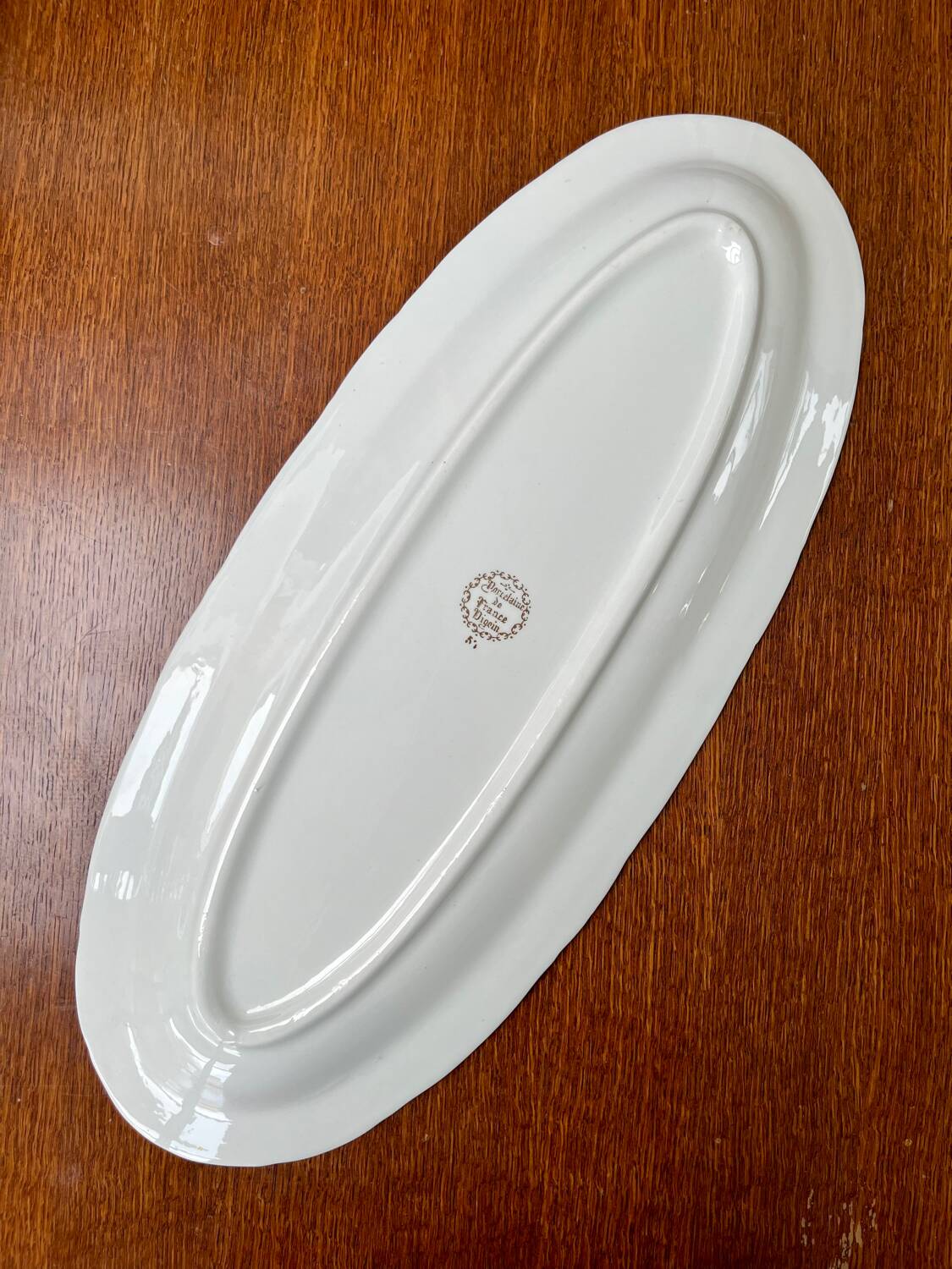 Vintage Digoin porcelain fish platter – trout design