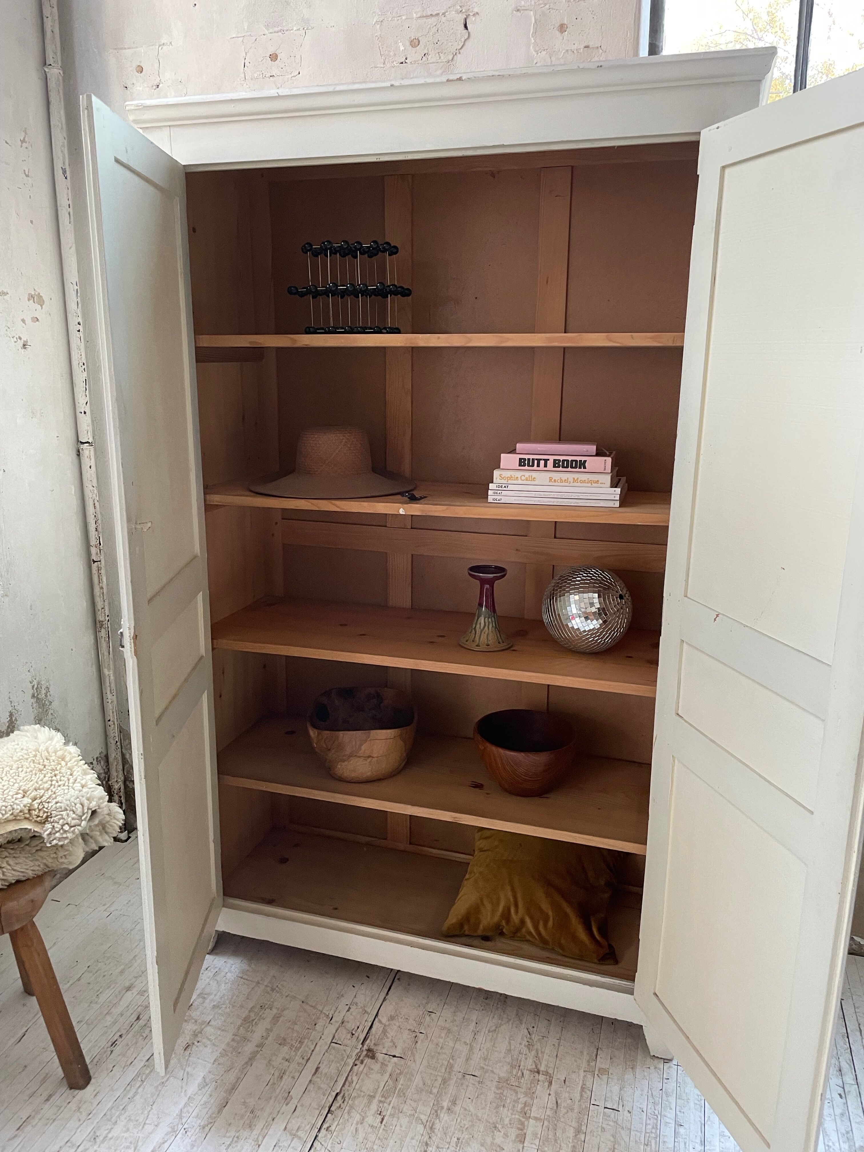 White cutter cabinet
