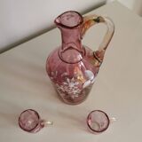 Licorera / jarra francesa y vasos – art noveau