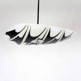 Large Vintage Czechoslovakian Opaline Glass Pendant Lights, 1970s, Set of 2