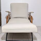 Transatlantic racing armchair, Art Deco period, modular and convertible into a daybed, 1930s
