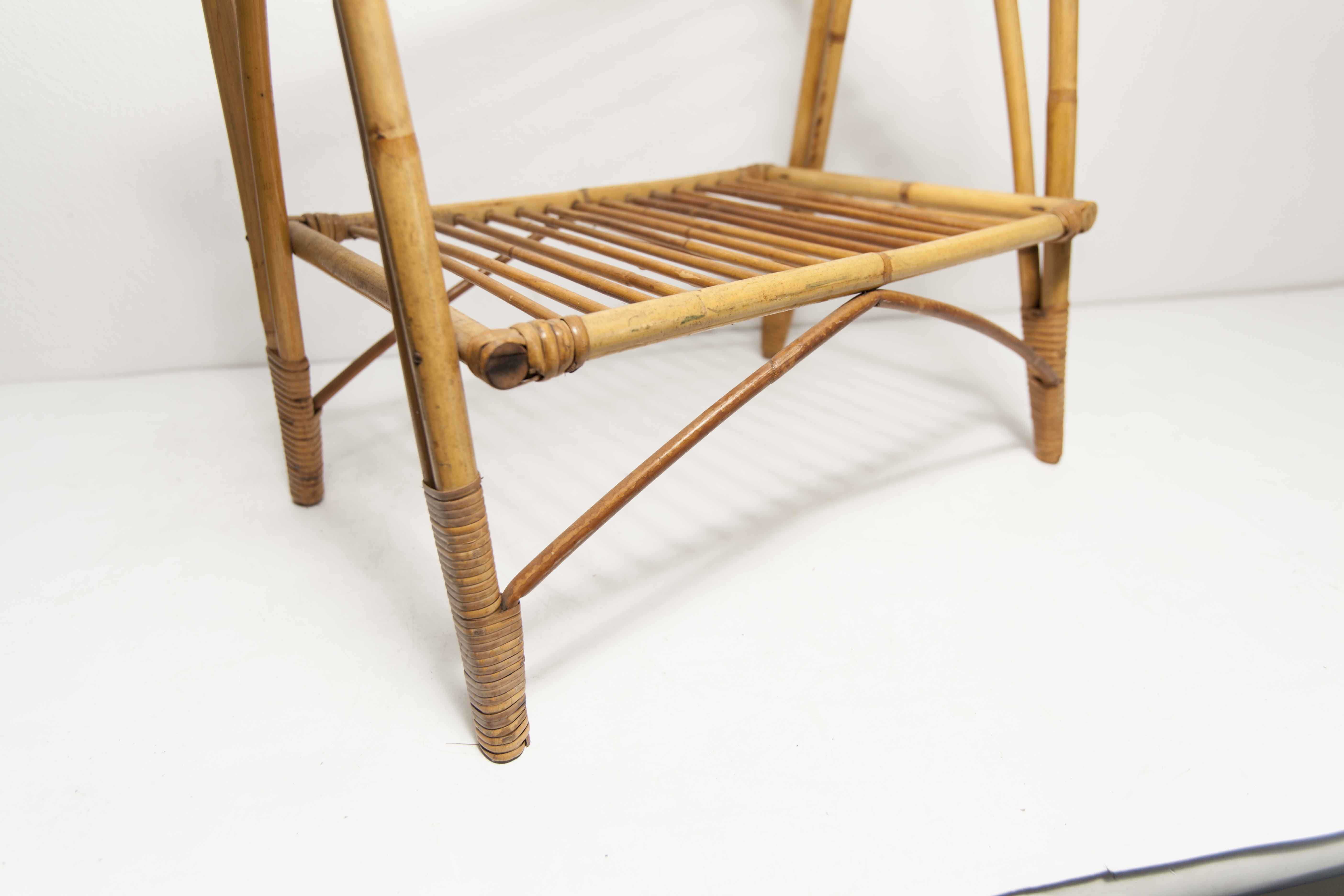 Bamboo magazine holder 1960