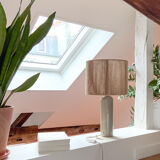 Lampe grès et fil de jute