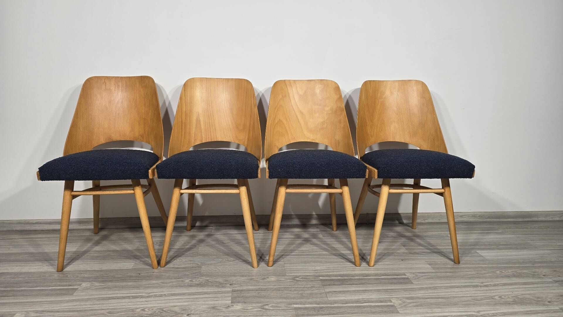 Dining Chairs by Radomir Hoffman for Ton, 1950s, Set of 4