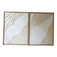 Duo of textured paintings