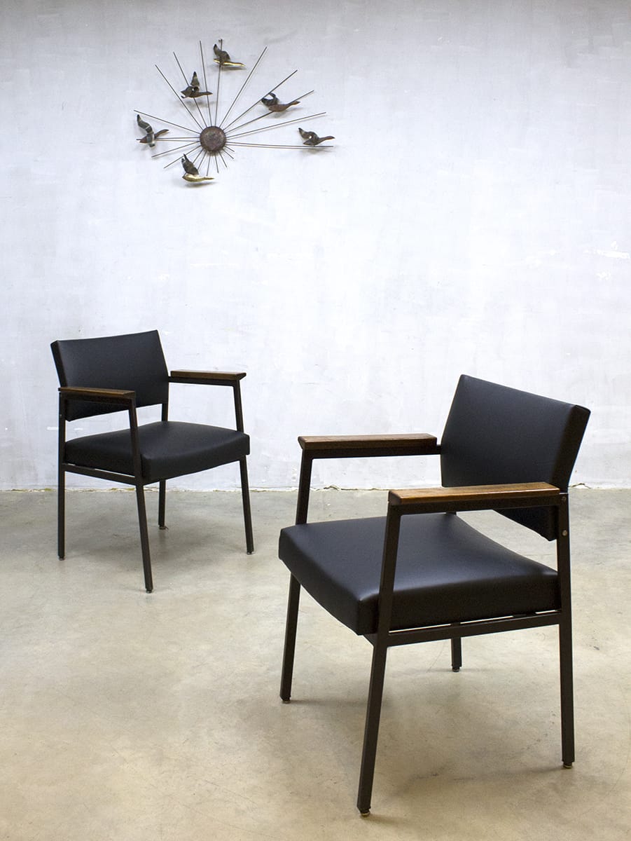 Vintage Tijsseling dining chairs Gijs van der Sluis