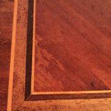 Work table desk 19th century inlaid walnut maple rosewood