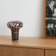 Glass leopard print vase, Italian design, 1970s, made in Italy