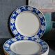 Cinq assiettes à dessert de Badonviller aux fleurs